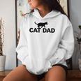 Cat Dad Cat Cute Cat Fathers Day Women Hoodie Gifts for Her