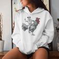 Cowboy Riding Chicken Women Hoodie Gifts for Her