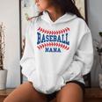 Cute Baseball Nana Laces Little League Grandma Women's Women Hoodie Gifts for Her