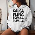 Divertido Salsa Dance S Salsa Plena Bomba Rumba Sudadera con capucha para mujer Regalos para ella