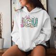 Easter Icu Nurse Bunny Spring Intensive Care Unit Nurse Women Hoodie Gifts for Her