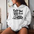 Feral Girl Summer Meme Cute But Feral Raccoon Vacation Women Hoodie Gifts for Her