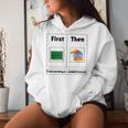 First Teach Then Beach First Teach Then Beach Teacher Women Hoodie Gifts for Her