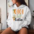 Gigi Little Cutie Baby Shower Orange 1St Birthday Party Women Hoodie Gifts for Her