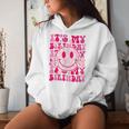 Groovy It's My Birthday Ns Girls Preppy Smile Face Women Hoodie Gifts for Her