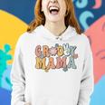 Groovy Mama Retro Mom Matching Family 1St Birthday Party Women Hoodie Gifts for Her