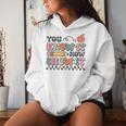 Groovy State Testing Day Teacher You Know It Now Show It Women Hoodie Gifts for Her