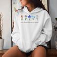 Grow Through What You Go Through Wildflower Sunflower Simple Women Hoodie Gifts for Her