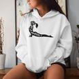 Keep Calm And Meditate Yoga Woman Silhoutte Women Hoodie Gifts for Her