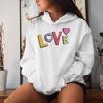 Love Überall Sogar Auf Liebe Süß Mama Papa Raglan Kapuzenpullover für Damen Geschenke für Sie