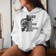 Man Of God Husband Dad Protector Hero Christian Father's Day Women Hoodie Gifts for Her