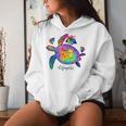 Meme Turtle Meme Life Sea Turtle Women Hoodie Gifts for Her