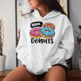 Mmm Donuts Donut Lover Girls Doughnut Squad Food Women Hoodie Gifts for Her