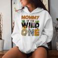 Mommy Of The Birthday Wild One Safari Mom And Dad Boy Family Women Hoodie Gifts for Her