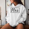 Mrs Est 2022 Married Wedding Wife Husband Mr Matching Women Hoodie Gifts for Her