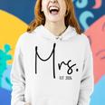 Mrs Est 2024 Just Married Wedding Wife Hubby Mr & Mrs Women Hoodie Gifts for Her