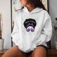 National Women's History Month 2024 History Month Messy Bun Women Hoodie Gifts for Her