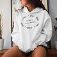 No Rain No Flowers Simple Handdrawn Flower Women Hoodie Gifts for Her