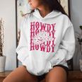 Pink Howdy Cowboy Rodeo Hat For Retro Cowgirl Women Hoodie Gifts for Her