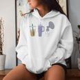 Pumping Mama Trio Breastfeeding Postpartum Nursing New Mom Women Hoodie Gifts for Her