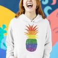 Rainbow Pride Pineapple Lgbt Lesbian Gay Bi Homosexual Women Hoodie Gifts for Her