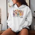 Retro Groovy Helping Little Ones Bloom Babies Flower Midwife Women Hoodie Gifts for Her