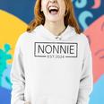Retro Soon To Be Nonnie 2024 Nonnie Est 2024 Women Hoodie Gifts for Her