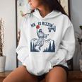 He Is Rizzin Easter Basketball Christian Religious Women Hoodie Gifts for Her