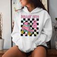 Rolling Into 8 Years Old Roller Skating Girl 8Th Birthday Women Hoodie Gifts for Her