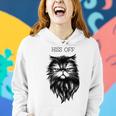 Hiss Off Cute Cat Pun Punny Meow Cat Lover Dad Mom Women Hoodie Gifts for Her