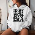 In My Soccer Mom Era Retro Soccer Mama Mother's Day Women Hoodie Gifts for Her