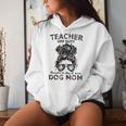 Teacher Off Duty Promoted To Stay At Home Dog Mom Women Hoodie Gifts for Her