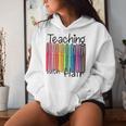 Teaching With Flair Preschool Teacher First Day Of School Women Hoodie Gifts for Her