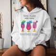 Time Flies When You're Having Rum Beach Vacation Drink Women Hoodie Gifts for Her