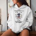 Never Underestimate An Old Lady Who Loves Dogs October Women Hoodie Gifts for Her