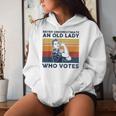 Never Underestimate An Old Lady Who Votes Feminist Women Hoodie Gifts for Her