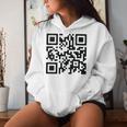 Unique Qr-Code With Humorous Hidden Message Women Hoodie Gifts for Her