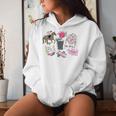 Vibes Go Baby Horse Racing Groovy Race Track Women Hoodie Gifts for Her