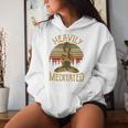 Vintage Heavily Meditated Yoga Meditation Spiritual Warrior Women Hoodie Gifts for Her