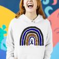 We Wear Black & Navy Rainbow For Ocular Melanoma Awareness Women Hoodie Gifts for Her