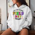 Yellow Field Day Let Games Start Begin Kid Boy Girl Teacher Women Hoodie Gifts for Her