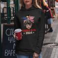 4Th Of July Trump 45 47 Trump Girl 2024 Women Hoodie Personalized Gifts