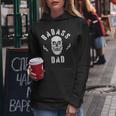 Badass Dad Cool Fathers Day Dad Skull Women Hoodie Unique Gifts