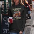 Bourbon Goes In Wisdom Comes Out Whiskey Usa Flag Vintage Women Hoodie Personalized Gifts