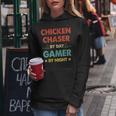 Chicken Chaser By Day Gamer By Night Women Hoodie Unique Gifts