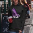 Crush Lupus Awareness Purple High Heel Purple Ribbon Womens Women Hoodie Funny Gifts