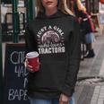 Cute Tractor Pink Just A Girl Who Loves Tractors Women Hoodie Unique Gifts