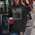 Dad Nutrition Facts Happy Father's Day Matching Proud Dad Women Hoodie Unique Gifts