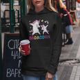 Dadacorn Dabbing Unicorn Dad From Daughter Girl Fathers Day Women Hoodie Unique Gifts