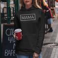 Damen Mama Logo Muttertag Partnerlook Familie Mama Mit-Ausschnitt Kapuzenpullover für Damen Lustige Geschenke